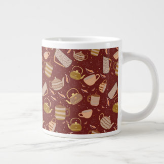 Théière de l'heure du thé d'automne Mug Motif de f