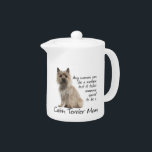 Théière de maman de Terrier de cairn<br><div class="desc">Cette théière est un grand cadeau pour n'importe quelle maman de Terrier de cairn. Combinez-la avec des tasses et des dessous de verre pour un ensemble complet.</div>