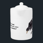 Théières<br><div class="desc">La lampe a été peinte de main en main avec des tuiles. Il y a un proverbe allemand qui dit : "L'oiseau du début attrape le ver." Dans ce projet, je combine l'oiseau et cette expression à un sens différent.</div>