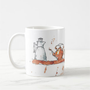 Théières sur une tasse