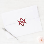 Thelema-symbool Ronde Sticker (Envelop)