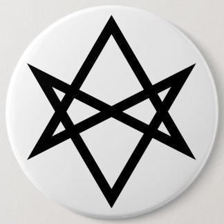 Thelemite Unicursal Hexagram Ronde Button 6,0 Cm