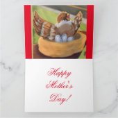 #TheLittleBirdThatChirped Happy Moederdag Kaart (Binnen)