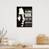 Thelonious Monk 1963 New York City Concert Poster (Cuisine)