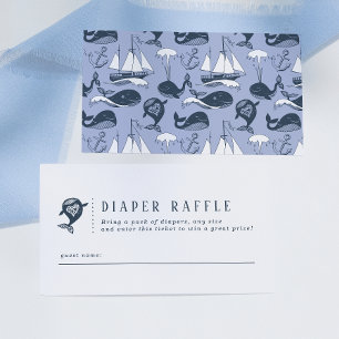 Thema Baby shower luier luier Raffle Informatiekaartje