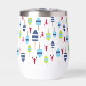 Thema buoy en kreeft, monogrammen (Voorkant)