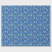 Thema buoy en kreeft, monogrammen cadeaupapier (Vlak)