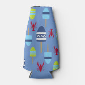 Thema buoy en kreeft, monogrammen flesjeskoeler (Voorkant)