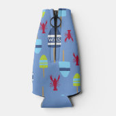 Thema buoy en kreeft, monogrammen flesjeskoeler (Achterkant)