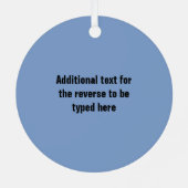 thema DJ en muzikant - Disk Jockey plus jouw tekst Metalen Ornament (Achterkant)