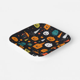 Thema Halloween Papieren Bordje