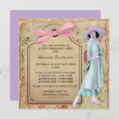 Thema Hen Party Invitation 1920 Kaart (Voorkant / Achterkant)