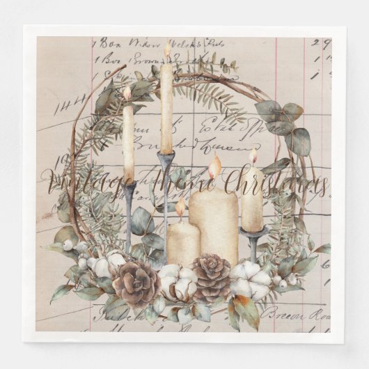  thema Kerstmis Napkin-set (50) Servet (Voorkant)