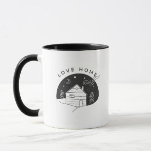 Thema koffiekoppen voor gezinsliefde mok