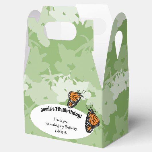 Thema monarchvlinder feestje 7de verjaardag bedankdoosjes (Geopend)