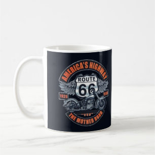 Thema: Motorfiets en Route 66 Koffiemok