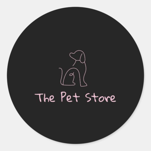  thema Pet/Dog Ronde Sticker (Voorkant)