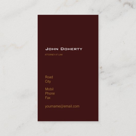 Thema | Procureur bij wet Visitekaartje (Achterkant)