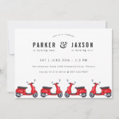 Thema 'Red Moped Scooter' Kaart (Voorkant)