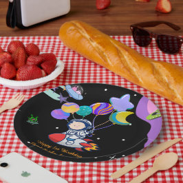 Thema ruimte verjaardagsfeest | Decoratie galactis Papieren Bordje