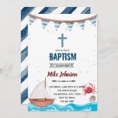 Thema scheepsdop bapt kaart (Voorkant / Achterkant)