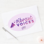 Thema-Sticker | De meisjesschool van Austin Ovale Sticker (Envelop)