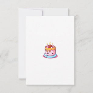 Thema van de cake, ontwerp van de cake, leuke cake bedankkaart