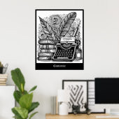 Thema van de schrijver 2 Kleur mij Poster (Thuiskantoor)