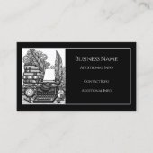 Thema van de  schrijver visitekaartje (Voorkant)