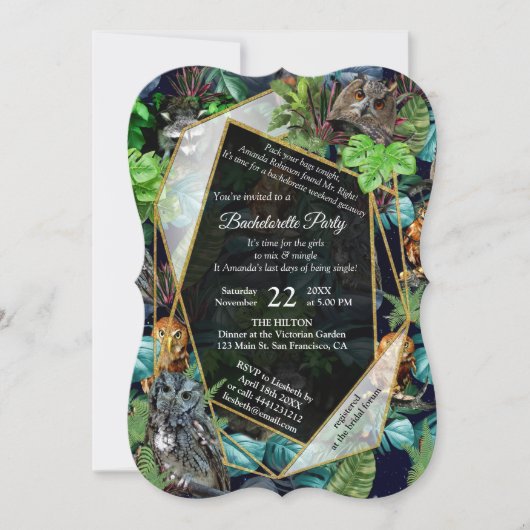 Thema van het feest van de nacht kaart (Voorkant)