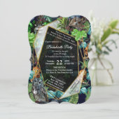 Thema van het feest van de nacht kaart (Staand voorkant)