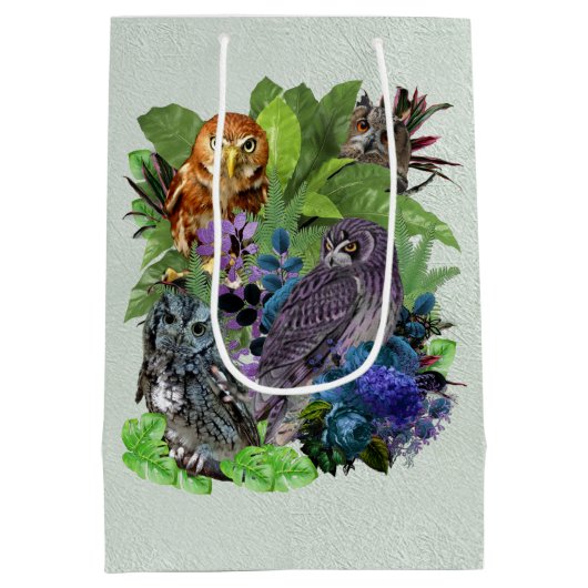 Thema van het feest van de nacht medium cadeauzakje (Achterkant)