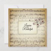 Thema van het heten- en Antiek-bladeconcert Kaart (Achterkant)