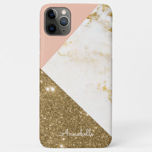 Thema voor roze en goudmarmer iPhone 11 pro max hoesje