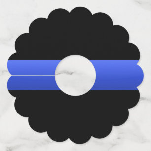 Thema voor Thin Blue Line Police Wijnglaslabel