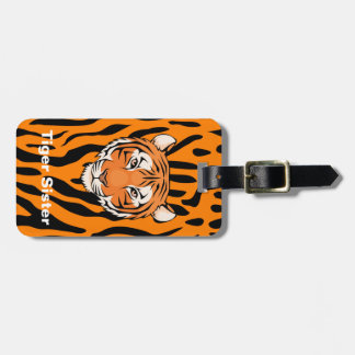 Thema voor tweezijdig bagagelabel "tijger zuster"