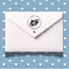 Thema voor witte haai  zelfinktende stempel