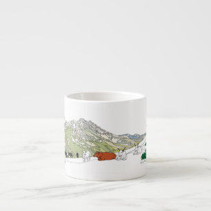 Thema voor Zuid-Italië Espresso Cup Kop