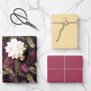 Thema's met de thema's "lovely Burgundy en Gold Sa Inpakpapier Vel