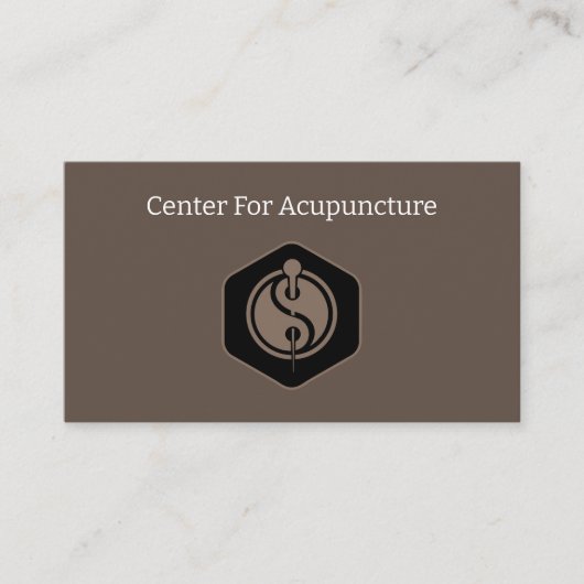 Thème Acupuncture Médicale Cartes de visite (Devant)