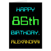 Thème amusant de l'informatique numérique 86ème an (Devant)