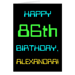 Thème amusant de l'informatique numérique 86ème an