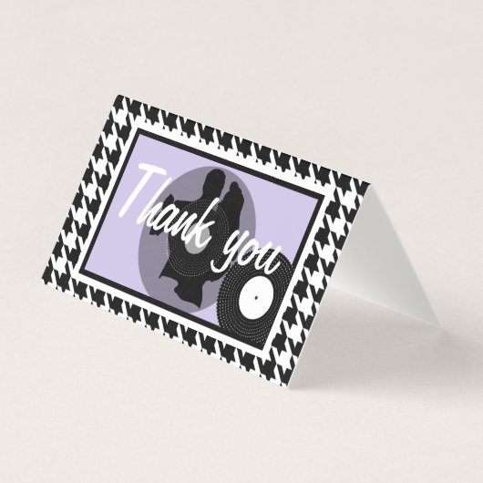 Thème années 50 à carreaux violet, noir et blanc (Front)