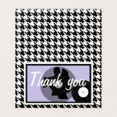 Thème années 50 à carreaux violet, noir et blanc (Outside Unfolded)