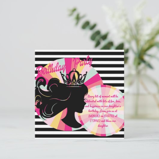 thème anniversaire Invitation (Debout devant)