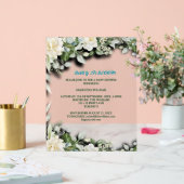 Thème aquarelle bleu floral (Mariage)