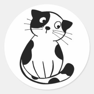 Thème autocollant chat adorable conçu pour la pers