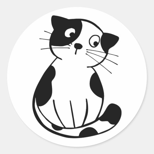 Thème autocollant chat adorable conçu pour la pers (Devant)