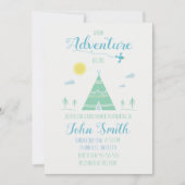 Thème aventure - invitation baby shower (Devant)