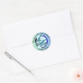 Thème baleine | Autocollant Merci | (Enveloppe)